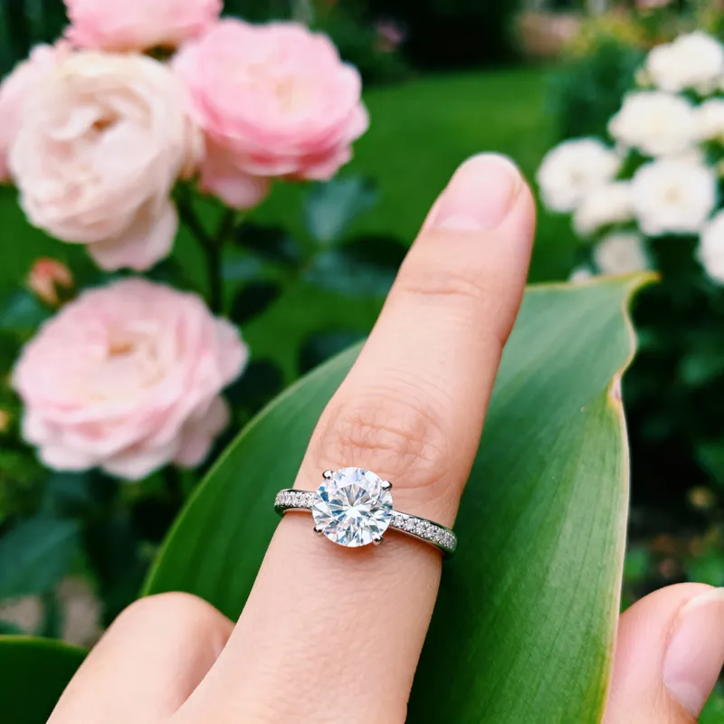 Stunning Round Diamond Engagement Ring in Garden