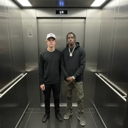 Elevator Moment with Travis Scott - Custom Image