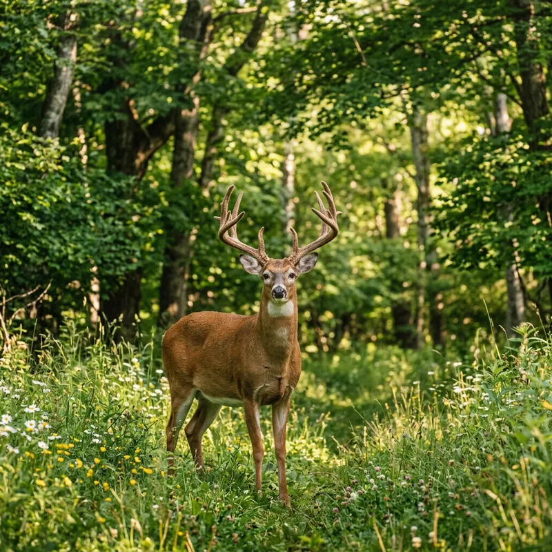 Elegant Deer in Tranquil Setting - Nature's Serenity Captured
