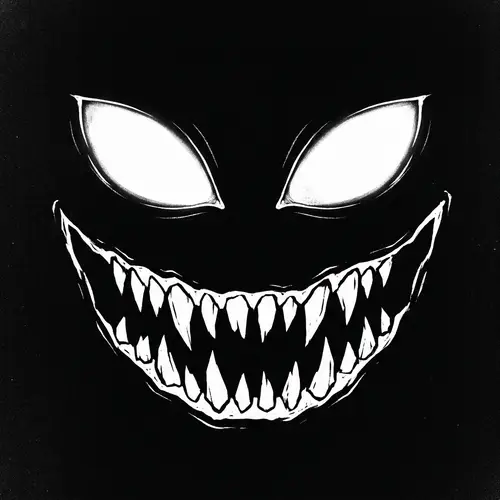 Stunning Alien Eyes on Black Background