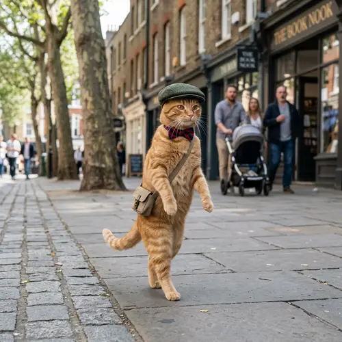 Cat Walking Like a Man - Unique Animal Behavior