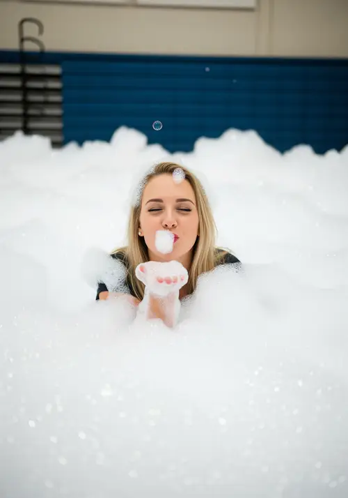 Fun Foam Party Photoshoot: Bubbly Moments Captured
