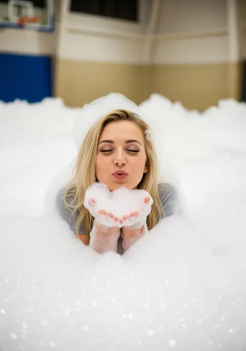 Foam Party Photoshoot: Captivating Fun in the Foam