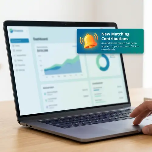 New Matching Contributions Alert Notification