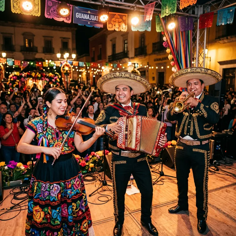 Vibrant Traditional Mexican Band Performance