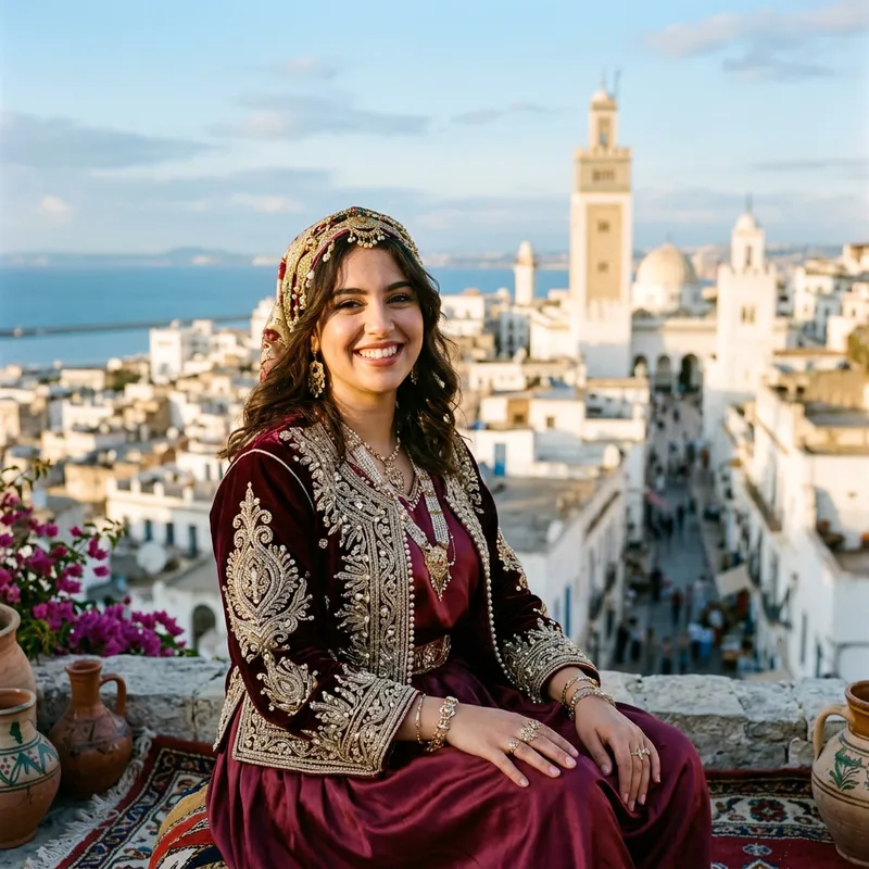 Captivating Portrait of a Young Algerian Woman | Algerian Culture