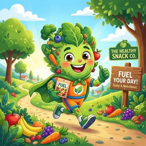 Healthy Snack Business Mascot Design