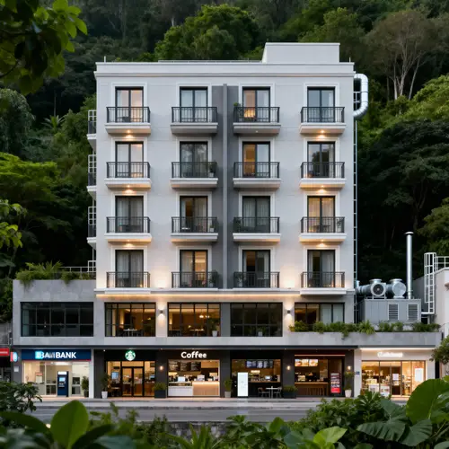 Modern Mixed-Use Building with Contemporary Design