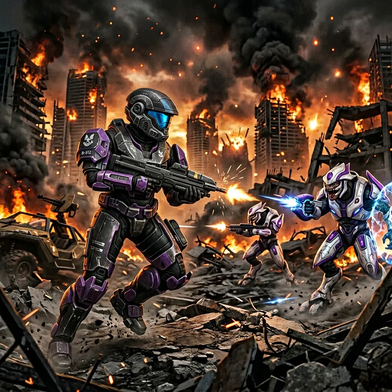 Halo Reach Spartan vs Covenant Elite Ultras Halo Reach Spartan vs Covenant Elite Ultras