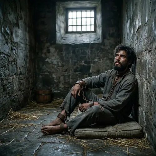 Emotional Imprisonment: Portrait of a Young Man in Captivity