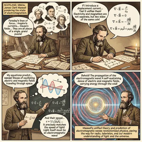 Exploring Electromagnetic Waves: Comic Strip Edition