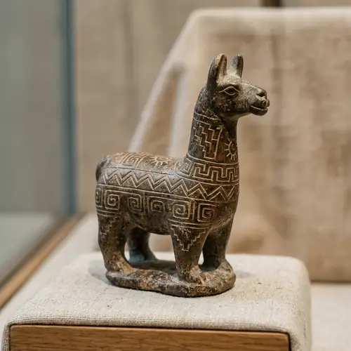 Stylized Andean Conopa Figurine - Handmade Art