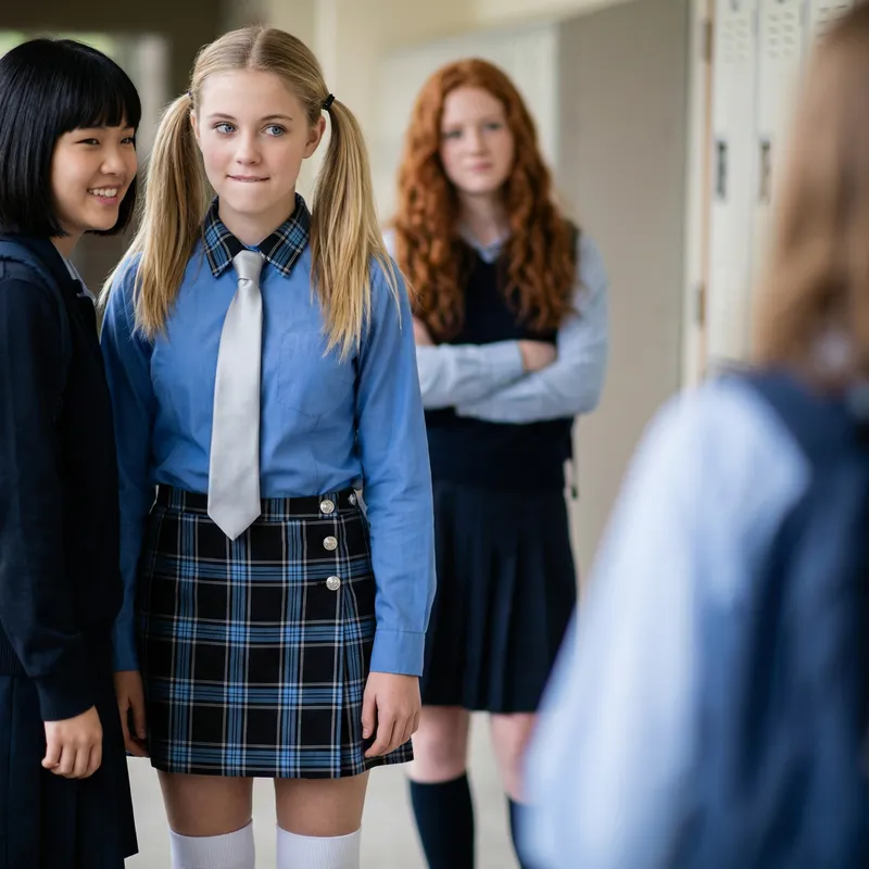 Stylish Teenage School Girls in 8K Resolution