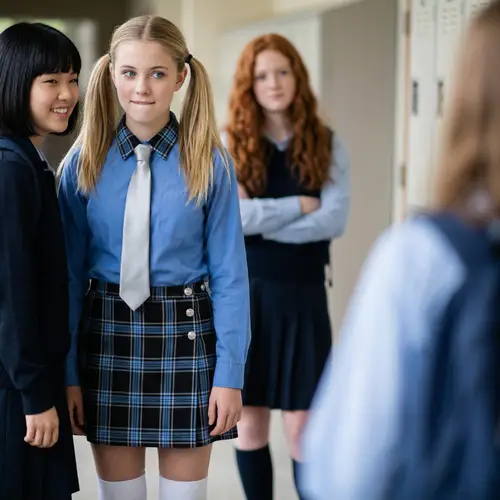 Stylish Teenage School Girls in 8K Resolution