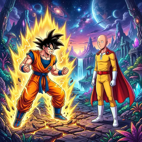 Intense Face-off Between Super-powered Individuals