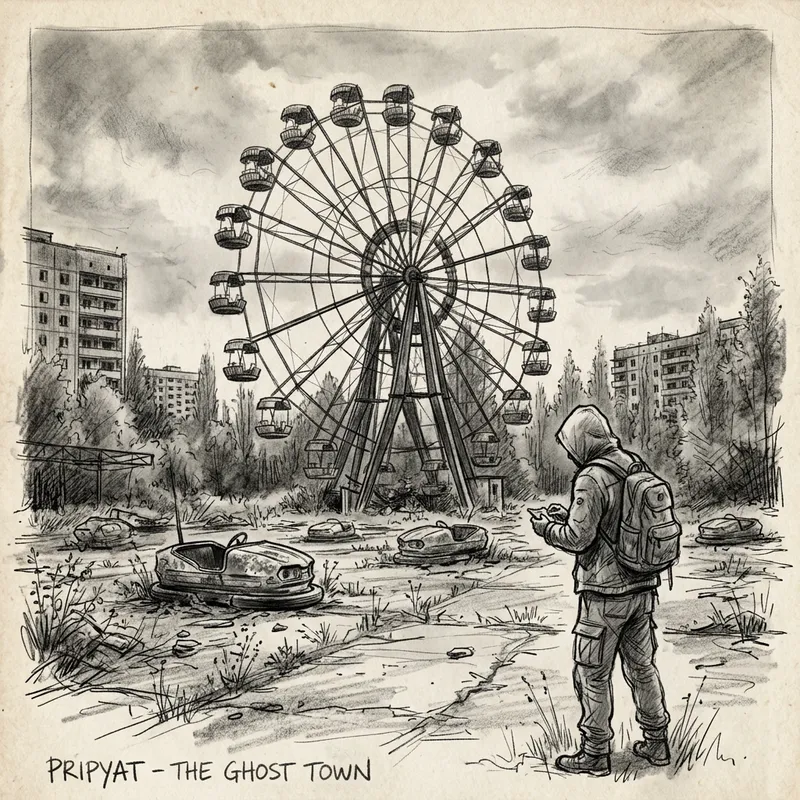 Eerie Pripyat Ferris Wheel Sketch: Unveiling the Artifact