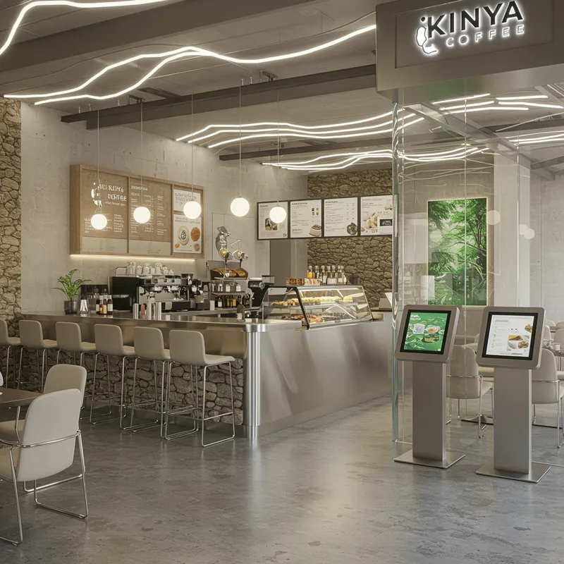 Modern Minimalist Design for Kinya Coffee Shop