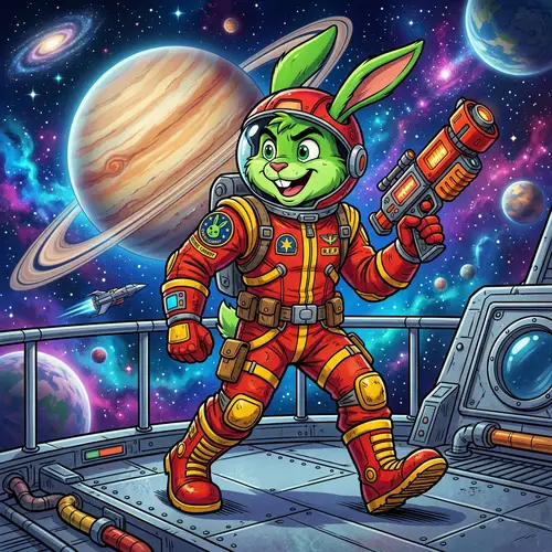 Bucky O'Hare: The Space-Faring Rabbit Illustration
