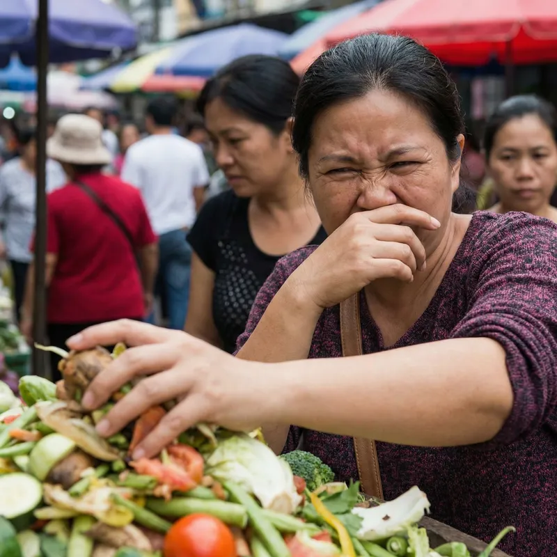 Woman Reacting to Bad Smell | Unpleasant Facial Expression Woman Reacting to Bad Smell | Unpleasant Facial Expression