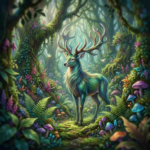 Mythical Creature in Enchanted Forest | Fantasy Art Inspiration