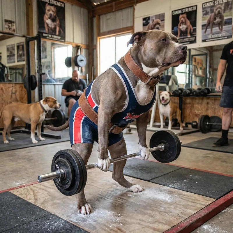 My Dog the Weight Lifter - Adorable Canine Strength!