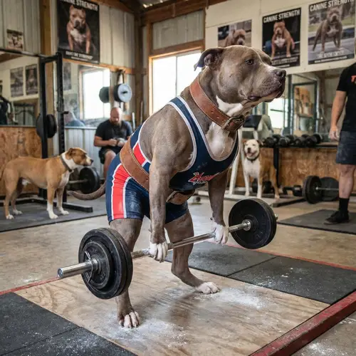 My Dog the Weight Lifter - Adorable Canine Strength!