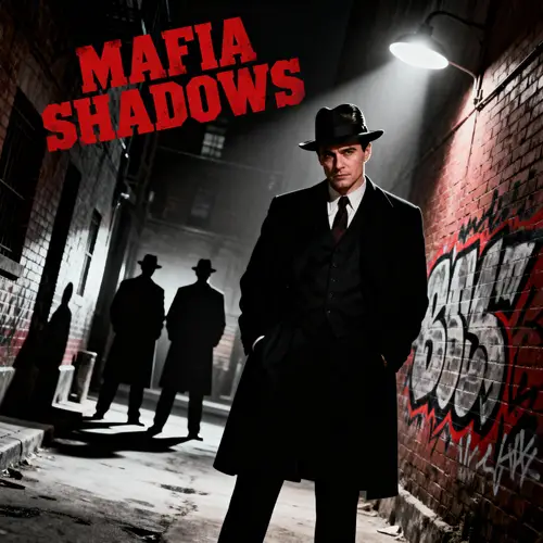 Mafia Noir Film Poster - Classic 1940s Style