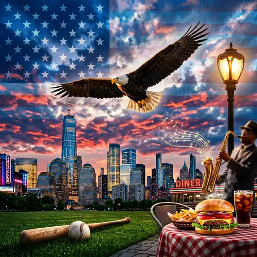 Iconic Symbols of American Culture: Eagle, Stars, Stripes, Skyscrapers