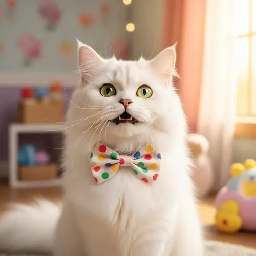 Happy Cat Illustration for Kids