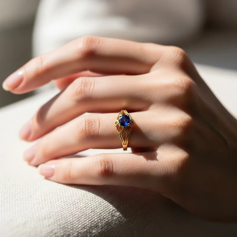 Beautiful Ring on Hand | Unique Jewelry