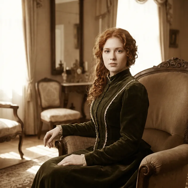 Beautiful Victorian Redhead Woman Portrait Beautiful Victorian Redhead Woman Portrait