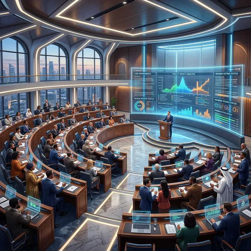 Dynamic Legislative Chamber with AI Interface