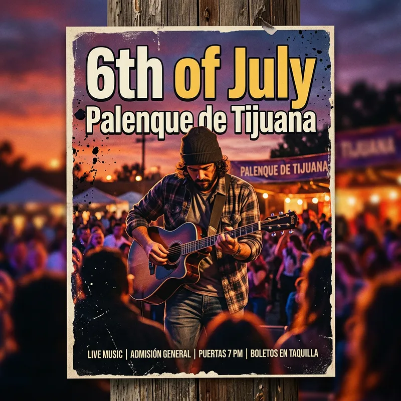 6th of July at Palenque de Tijuana - Live Music Event