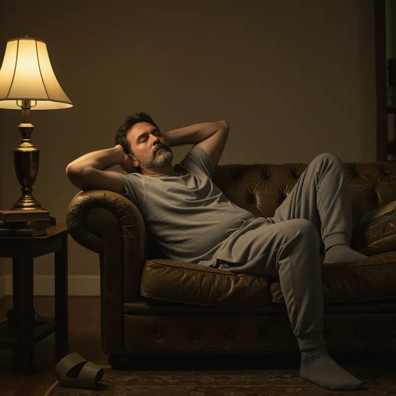 Man Relaxing After a Hard Day's Work