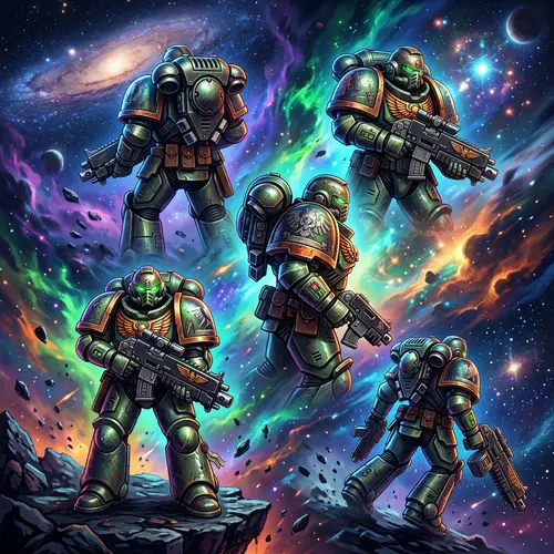 Epic Space Marine Digital Illustration