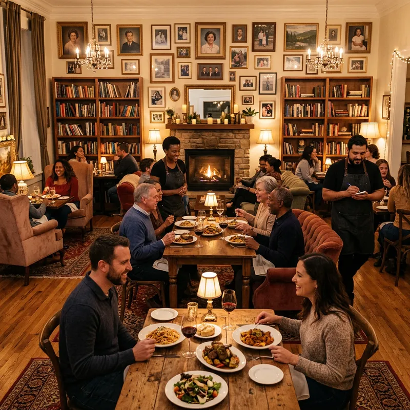 Cozy Restaurant with Living Room Ambiance