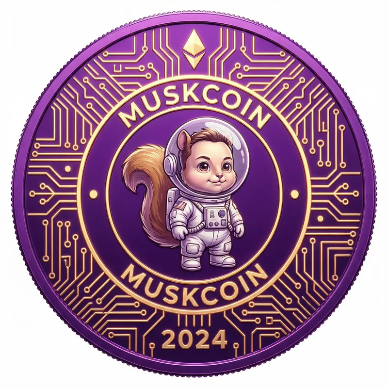 Unique Bitcoin-Inspired Coin with Elon Squirrel Design