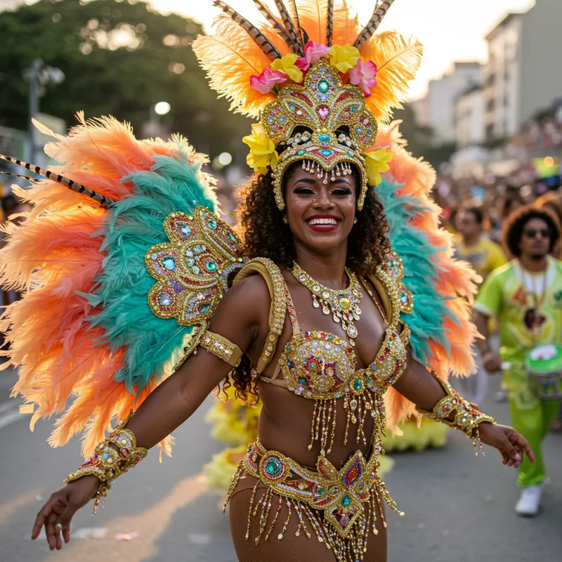 Brazilian Samba Dancer: Celebrating Culture Brazilian Samba Dancer: Celebrating Culture