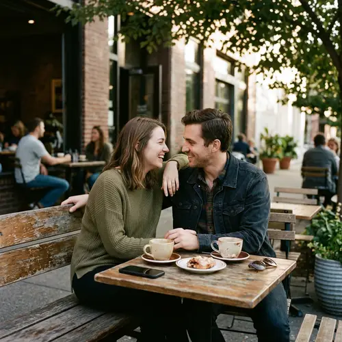 Realistic Sitting Together: A Beautiful Moment