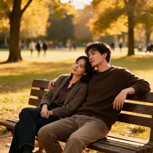 Realistic Sitting Together: A Beautiful Moment