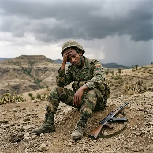 Ethiopian Soldier's Despair Amidst Conflict