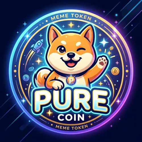 Pure Meme Coin Logo Design