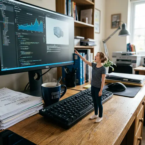 Miniature Woman in Office: A Fascinating Perspective