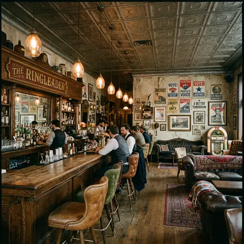 Retro-Styled Furniture for 'The Ringleader' Political Bar