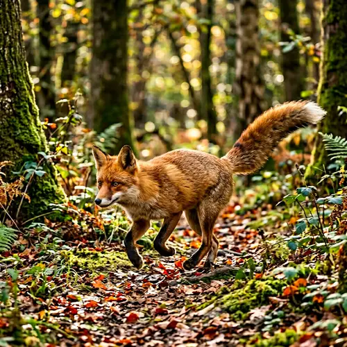 Graceful Fox in Serene Forest | Wildlife Photography
