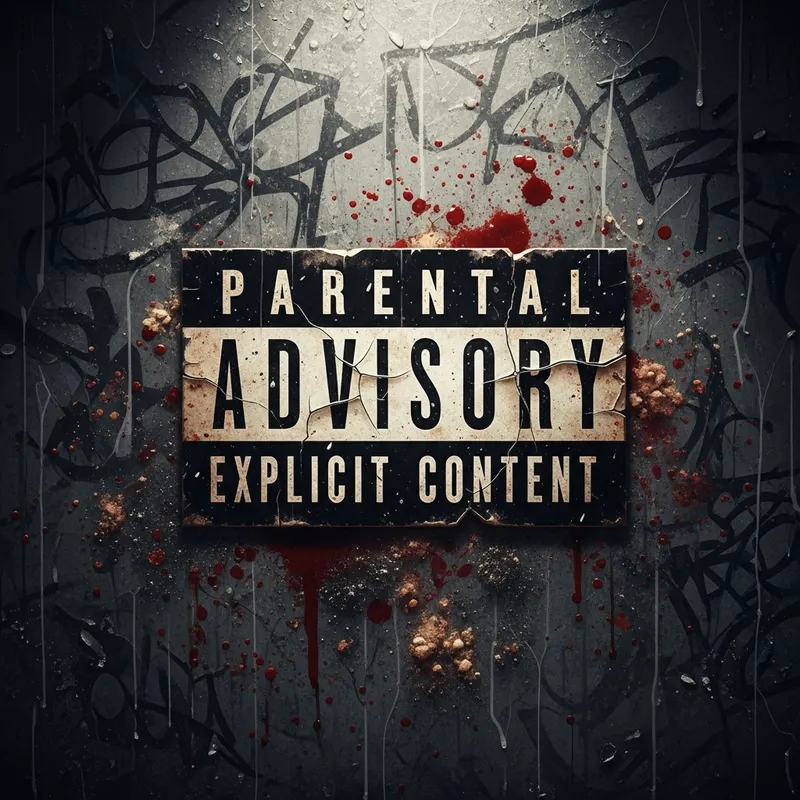 Raw Urban Art: Parental Advisory Cover Design
