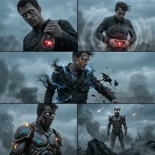 Flame Demon Battle Suit: Dark Tokusatsu Transformation