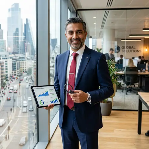 Sales Executive in Modern Office Environment