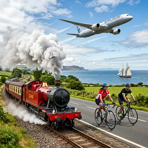 Diverse Themes of Transportation Illustrated