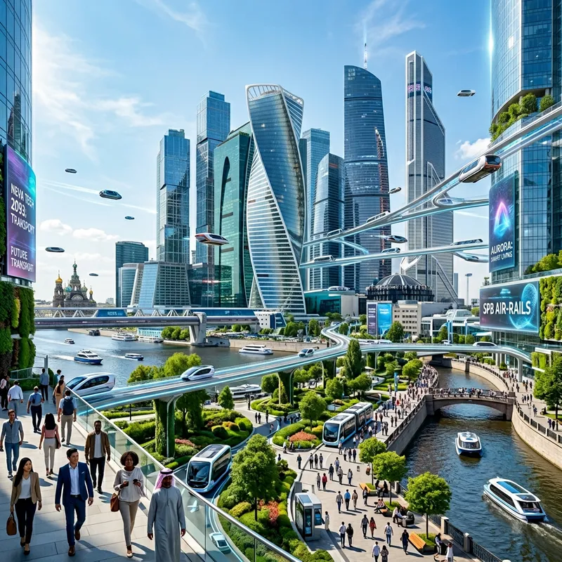 Futuristic St. Petersburg 2093: Vision of Tomorrow